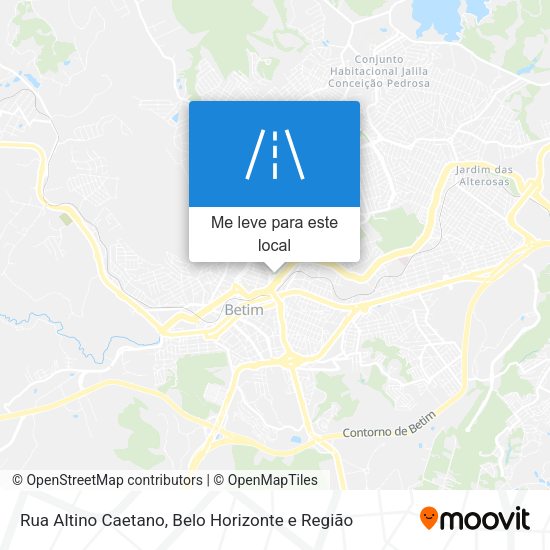Rua Altino Caetano mapa