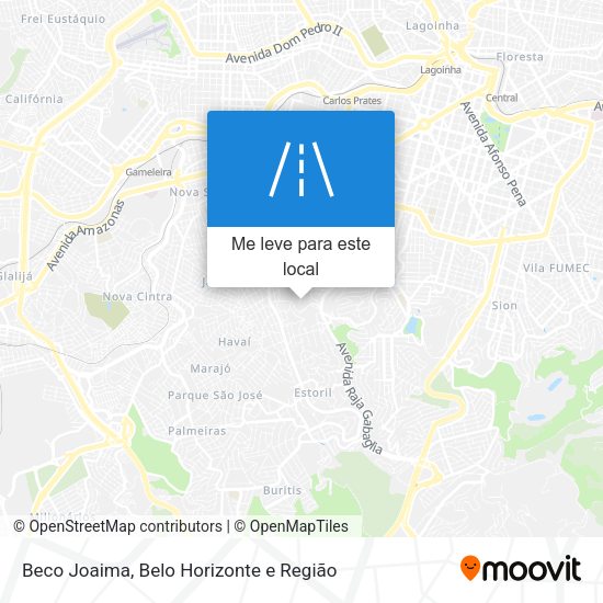 Beco Joaima mapa