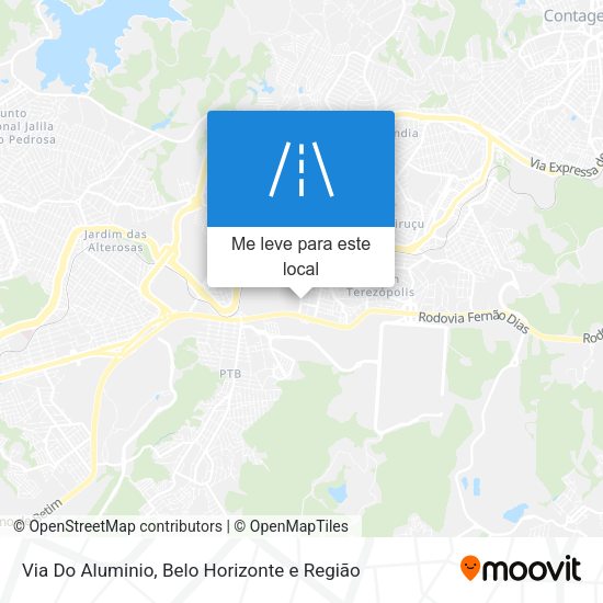 Via Do Aluminio mapa