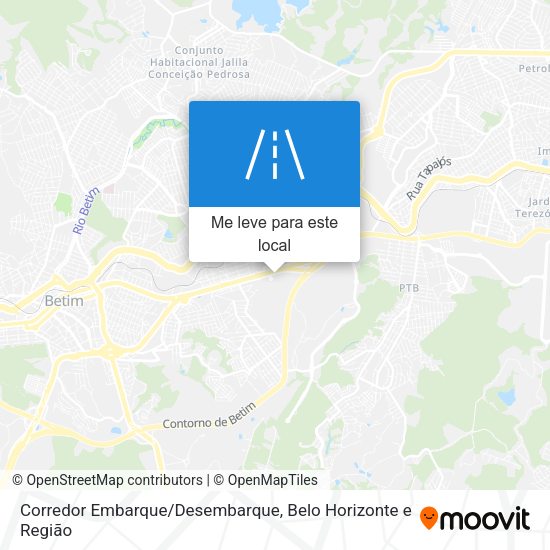Corredor Embarque/Desembarque mapa