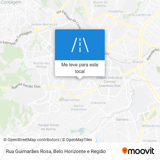 Rua Guimarães Rosa mapa