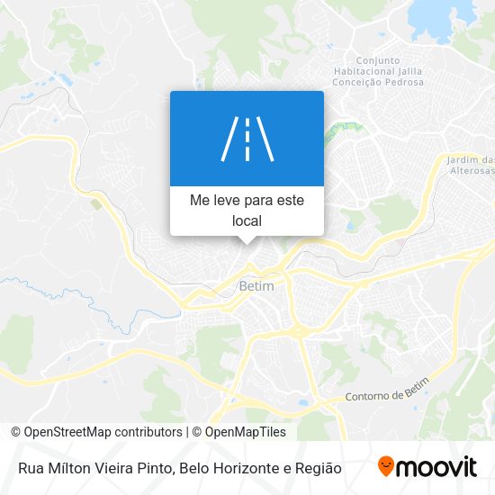 Rua Mílton Vieira Pinto mapa