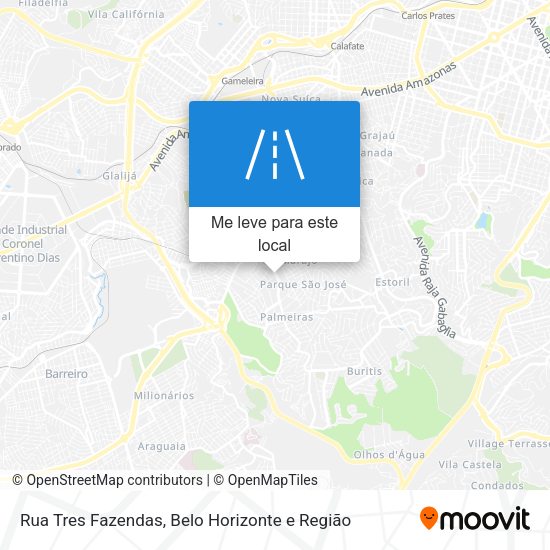 Rua Tres Fazendas mapa