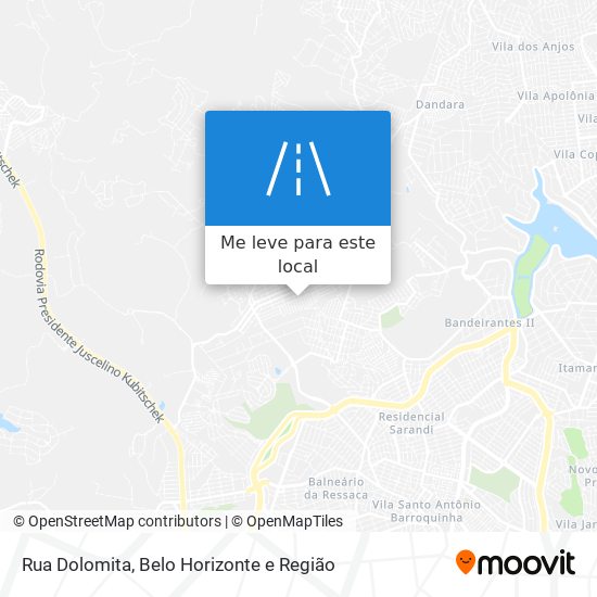 Rua Dolomita mapa