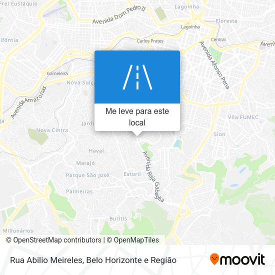 Rua Abilio Meireles mapa