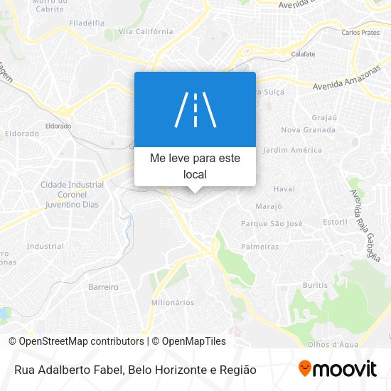 Rua Adalberto Fabel mapa