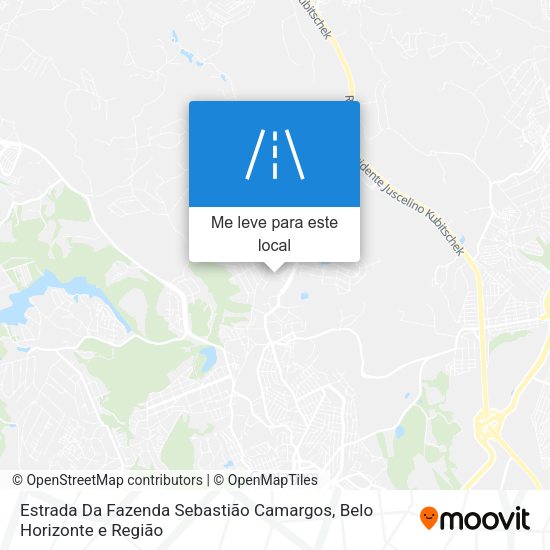 Estrada Da Fazenda Sebastião Camargos mapa