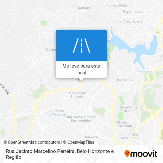 Rua Jacinto Marcelino Perreira mapa