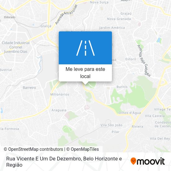 Rua Vicente E Um De Dezembro mapa