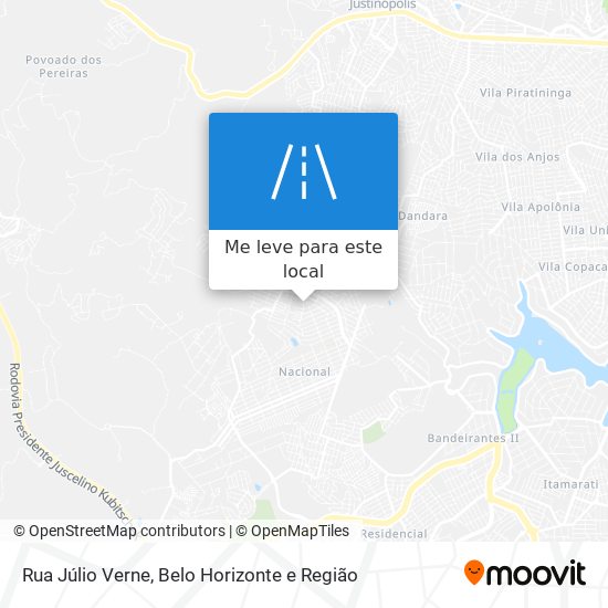 Rua Júlio Verne mapa