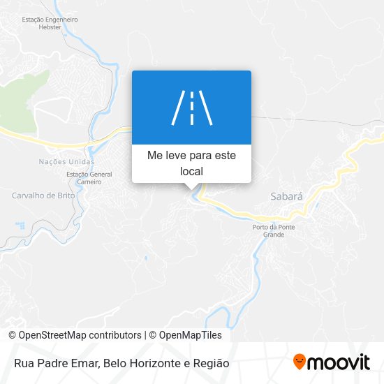 Rua Padre Emar mapa