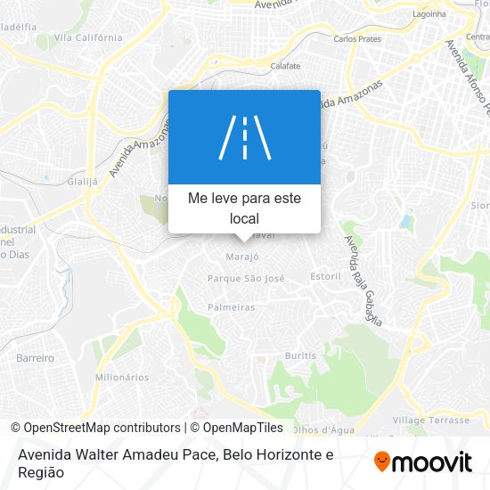 Avenida Walter Amadeu Pace mapa