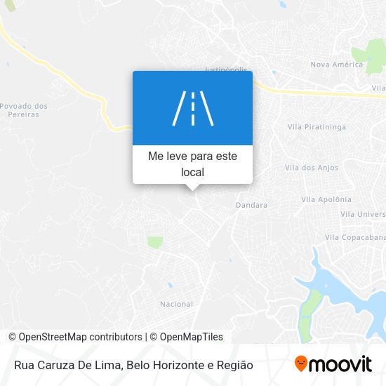 Rua Caruza De Lima mapa