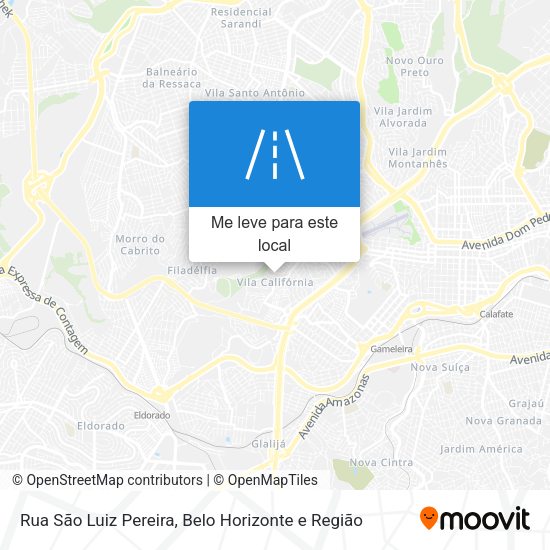 Rua São Luiz Pereira mapa