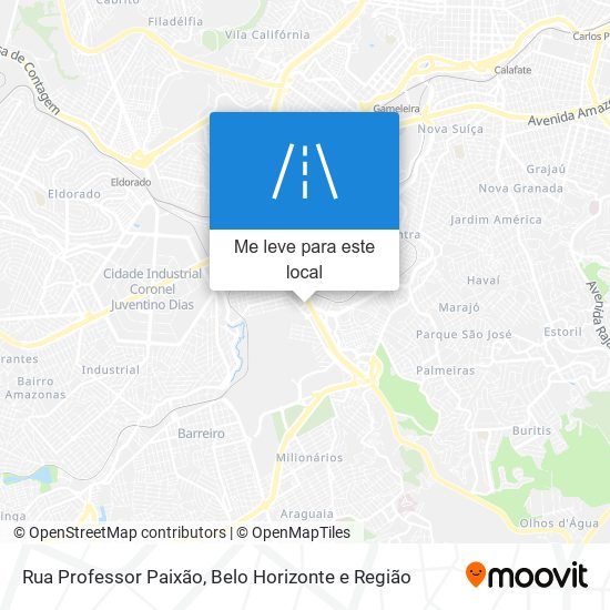 Rua Professor Paixão mapa