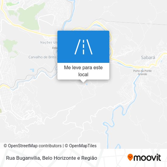 Rua Buganvília mapa