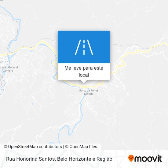 Rua Honorina Santos mapa