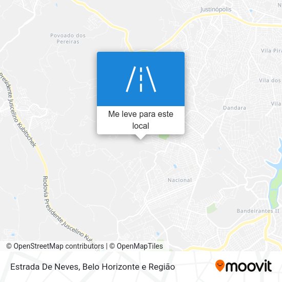 Estrada De Neves mapa