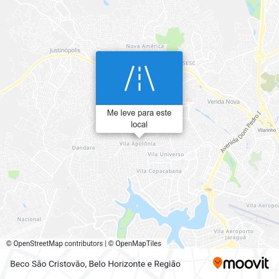 Beco São Cristovão mapa