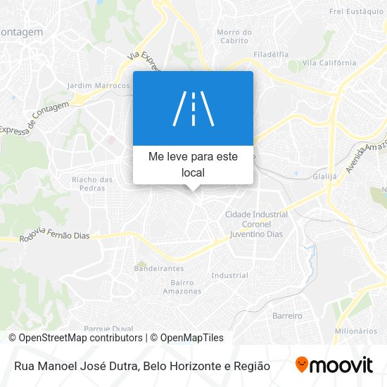 Rua Manoel José Dutra mapa