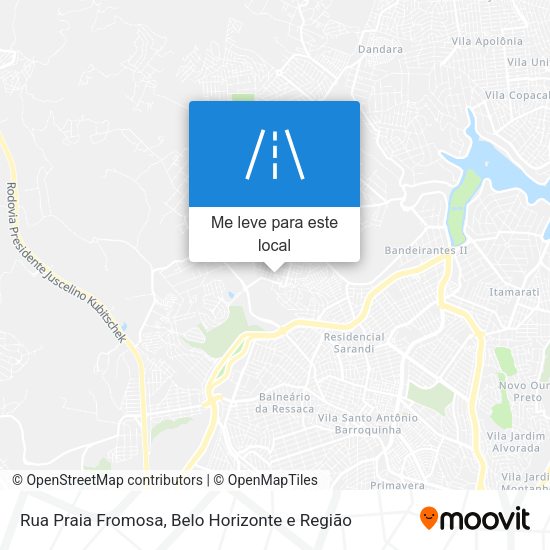Rua Praia Fromosa mapa