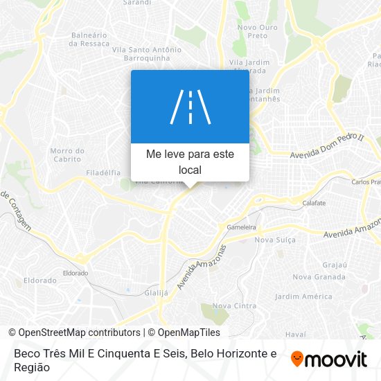 Beco Três Mil E Cinquenta E Seis mapa