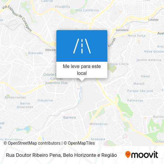 Rua Doutor Ribeiro Pena mapa