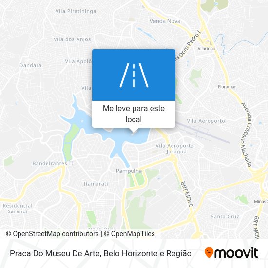 Praca Do Museu De Arte mapa