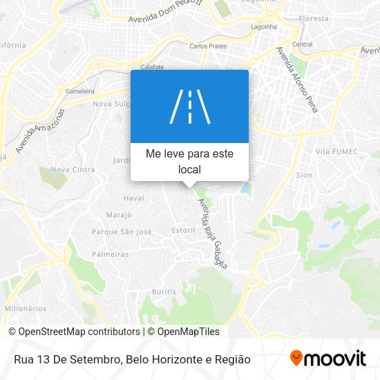 Rua 13 De Setembro mapa