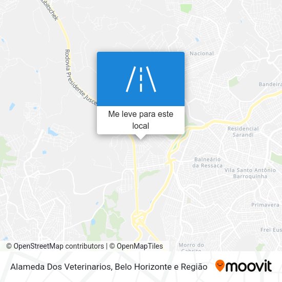 Alameda Dos Veterinarios mapa