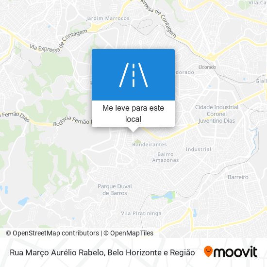 Rua Março Aurélio Rabelo mapa