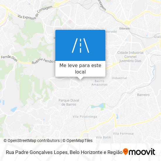 Rua Padre Gonçalves Lopes mapa