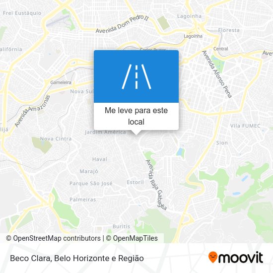 Beco Clara mapa