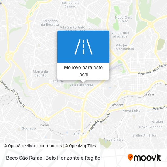 Beco São Rafael mapa