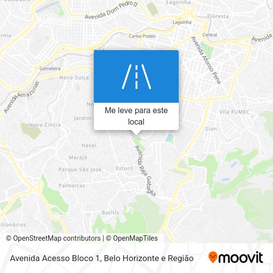 Avenida Acesso Bloco 1 mapa