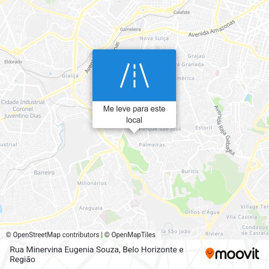Rua Minervina Eugenia Souza mapa