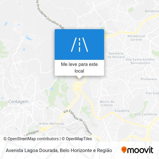 Avenida Lagoa Dourada mapa