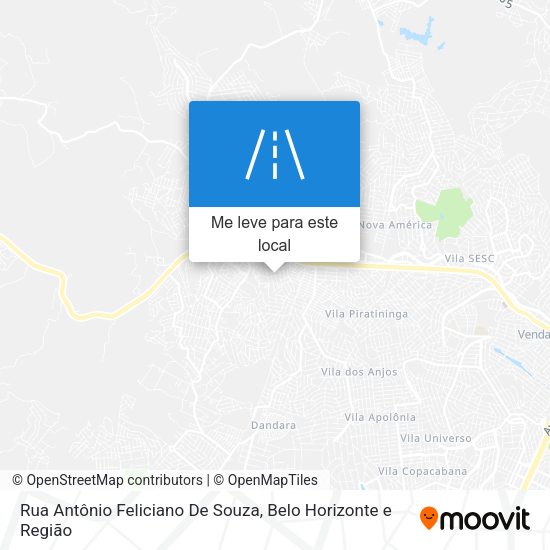 Rua Antônio Feliciano De Souza mapa