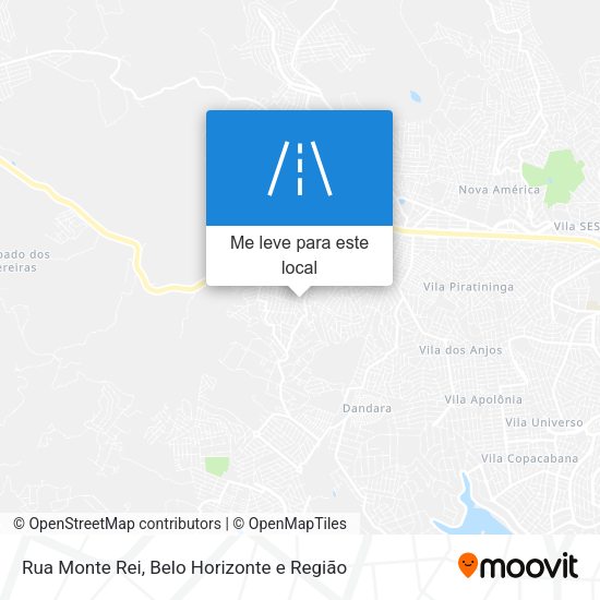 Rua Monte Rei mapa