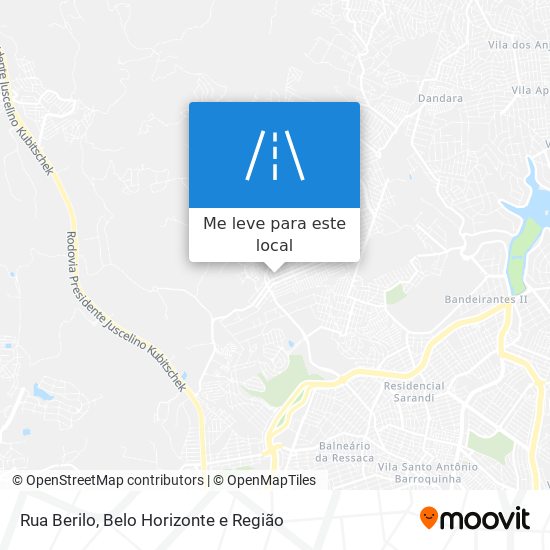 Rua Berilo mapa