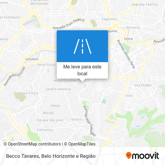 Becco Tavares mapa