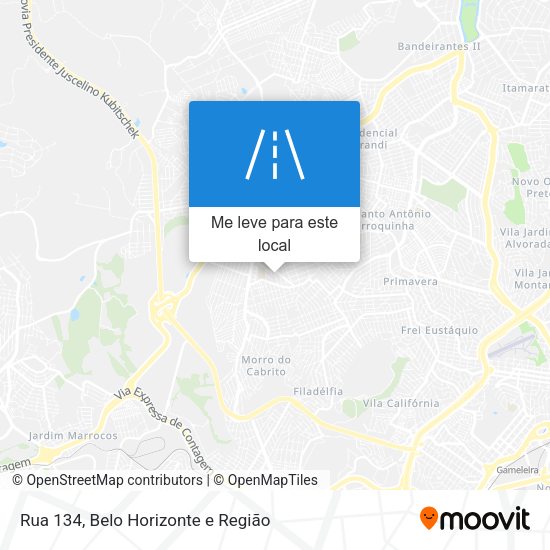 Rua 134 mapa