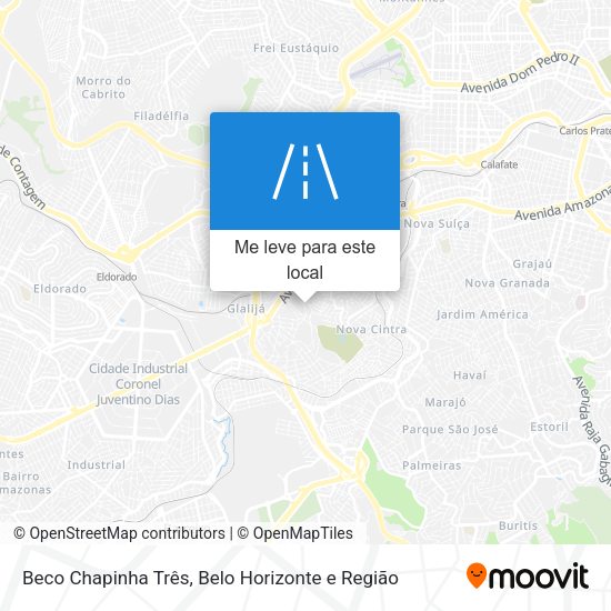 Beco Chapinha Três mapa