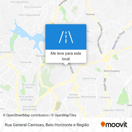 Rua General Camisao mapa