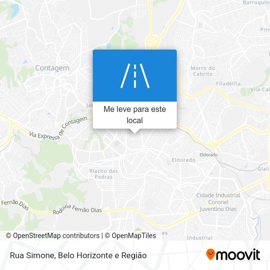 Rua Simone mapa