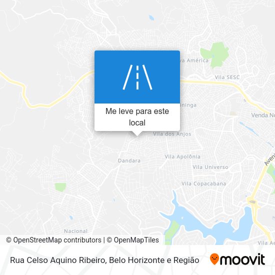 Rua Celso Aquino Ribeiro mapa