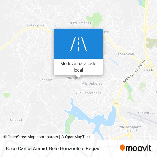Beco Carlos Arauid mapa