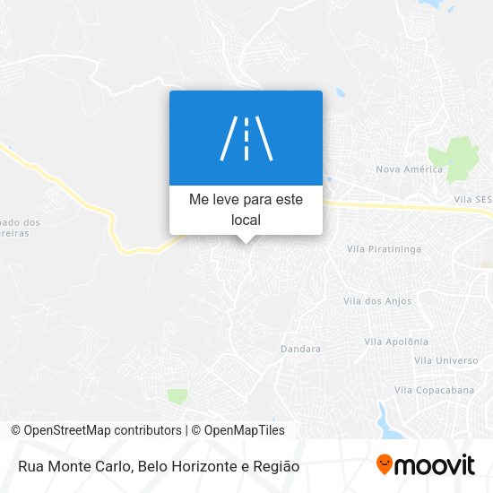 Rua Monte Carlo mapa