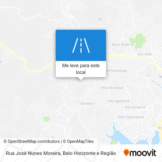 Rua José Nunes Moreira mapa