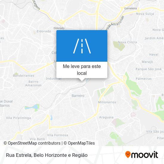 Rua Estrela mapa